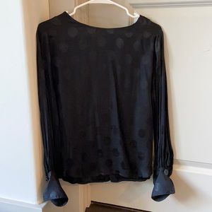 MANGO Black Dress Shirt